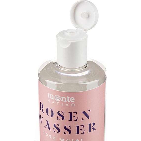 Rosenwasser Gesichtswasser 200ml Monte Nativo (200ml) - Rose water for face 100% Natürliche Gesichtspflege - Gesichtstoner - Gesichtsreinigung - Porenreiniger Gesicht - Anti Pickel Naturkosmetik