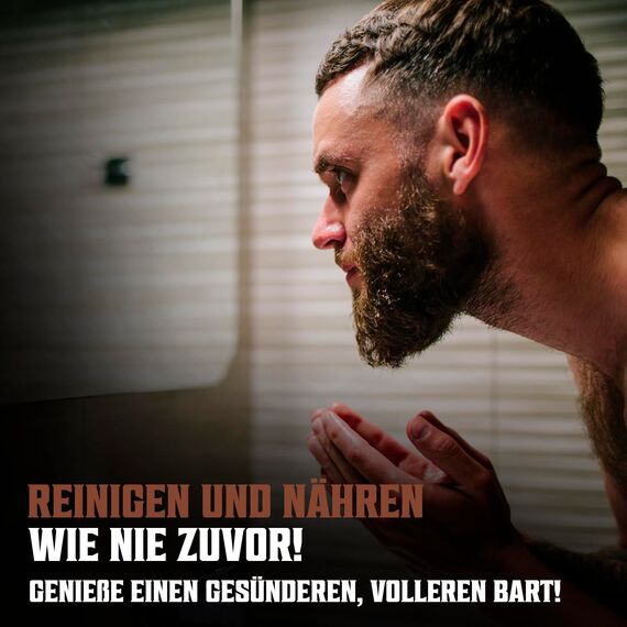 Viking Revolution - Bartshampoo & Conditioner Set - Erweicht, Glättet & Stärkt den Bartwuchs - Bartshampoo Für Männer - Sandelholzduft - Geschenke Für Männer - 2 x 150 ml