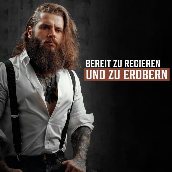 Viking Revolution - Bartshampoo & Conditioner Set - Erweicht, Glättet & Stärkt den Bartwuchs - Bartshampoo Für Männer - Sandelholzduft - Geschenke Für Männer - 2 x 150 ml