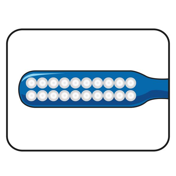 TEPE Spezial-Zahnbürste Implantat Orthodontic mit extra schmalem Bürstenkopf - für Zahnspangen & zur Implantat Reinigung hergestellt / 1 x 1 Stück , Farblich sortiert, 1stk