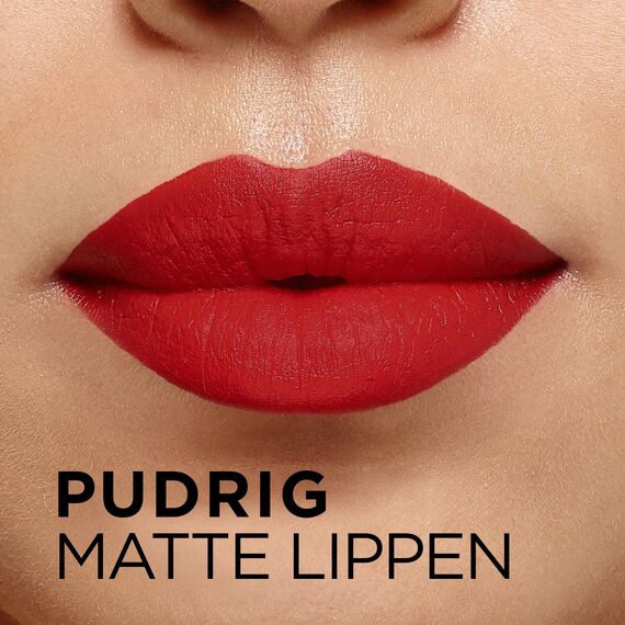 L'Oréal Paris Lippenstift für ein pudrig mattes Finish und 16 Stunden Halt, Color Riche Intense Volume Matte, Farbe: 187 Le Fusha Libre, 1.8 g
