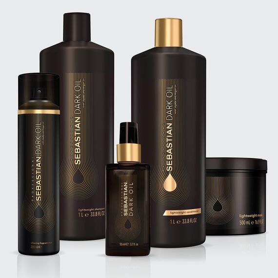 SEBASTIAN PROFESSIONAL DARK OIL – Schwereloser Conditioner für alle Haartypen – mit Jojoba- und Arganöl – intensive Anti-Frizz Haarpflege für geschmeidig schöne Haare – 1000 ml