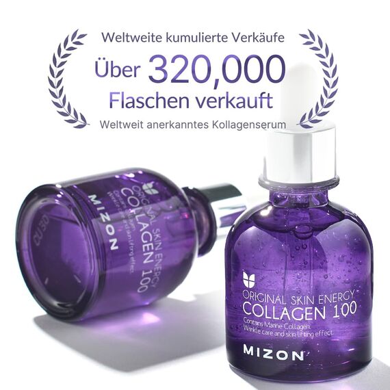 [MIZON] COLLAGEN 100 (30 ml) Koreanische Hautpflege – Straffendes Kollagenserum mit Adenosin & Peptiden – Anti-Aging Pflege für empfindliche Haut – Feuchtigkeitszufuhr – Natürliche Inhaltsstoffe