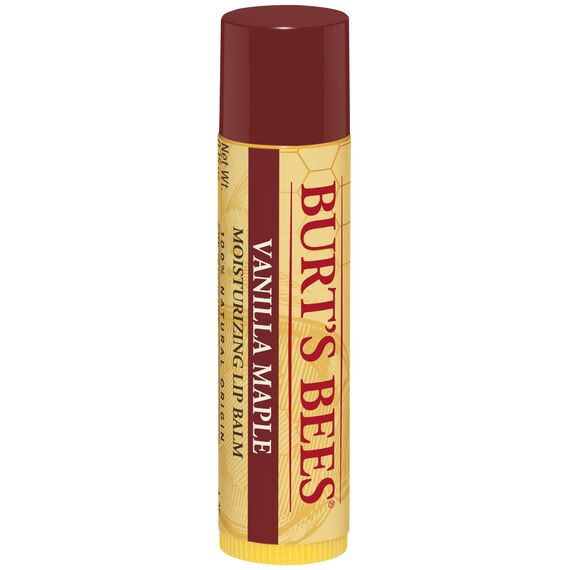 Burt's Bees 100% natürlicher feuchtigkeitsspendender Lippenbalsam mit Vanille und Ahorn, 21 g
