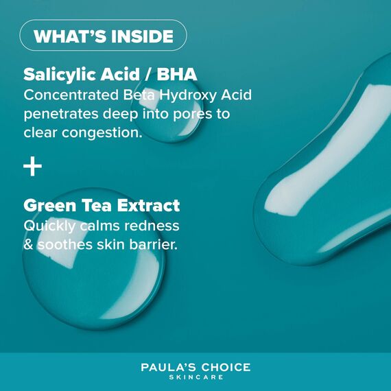 Paula's Choice SKIN PERFECTING 2% BHA Liquid Peeling - Gesichtspeeling mit Salicylsäure - Bekämpft Unreine Haut & Mitesser - Verkleinert Poren Sichtbar - Mischhaut, Fettige & Akne Haut - 30 ml