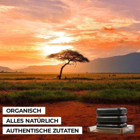 O Naturals 3x Afrikanische Schwarze Seife/African Black Soap 342g - Natürlich, 100% Vegan & Bio-Zutaten -Feuchtigkeitsspendende Afrikanische Seife Schwarz/Black African Soap