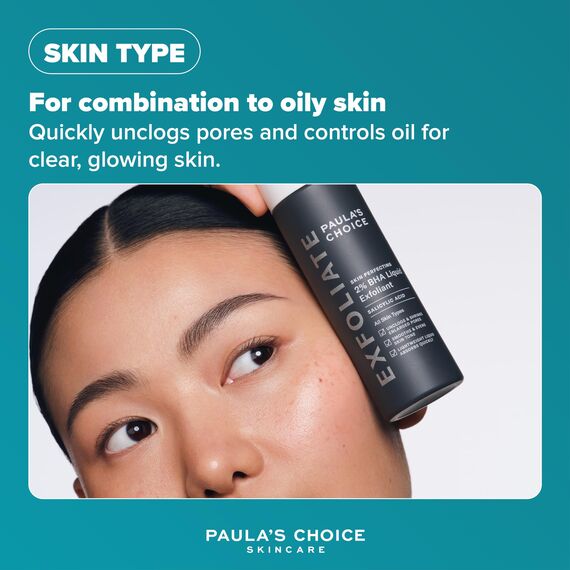 Paula's Choice SKIN PERFECTING 2% BHA Liquid Peeling - Gesichtspeeling mit Salicylsäure - Bekämpft Unreine Haut & Mitesser - Verkleinert Poren Sichtbar - Mischhaut, Fettige & Akne Haut - 118 ml