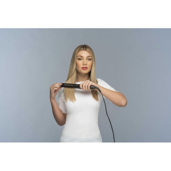 Remington Glätteisen [OPTIheat-Technologie für lang anhaltende Styling-Ergebnisse] PROluxe Midnight (150-230°C,110mm lange Keramikstylingplatten,digitales Display,schnellaufheizend) Haarglätter S9100B