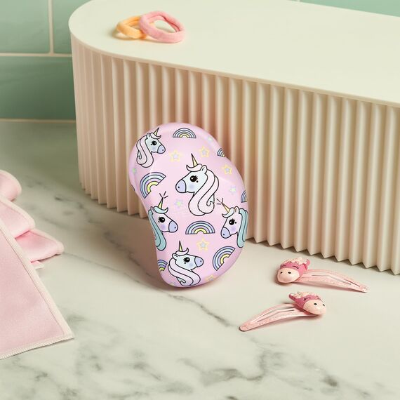 Tangle Teezer Kleine Original Haarbürste – Für Nasses & Trockenes Haar – Entwirrungsbürste für Alle Haartypen – Perfekte Bürste für Kinder & Reisen – Einhorn-Zauber