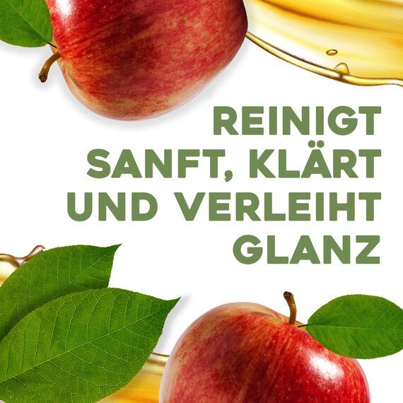 OGX Clarify & Shine Apple Cider Vinegar Conditioner (385 ml), pflegende & klärende Haarspülung mit Apfelessig, sanfte Haarpflege Spülung, sulfatfrei