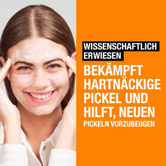 Neutrogena Anti-Pickel 2-in-1 Reinigung und Maske 150 ml,klärende Gesichtsreinigung + Maske mit 1Prozent Salicylsäure BHA,Anti Pickel Maske mit Glycerin für porentiefe Reinigung ohne austrocknen