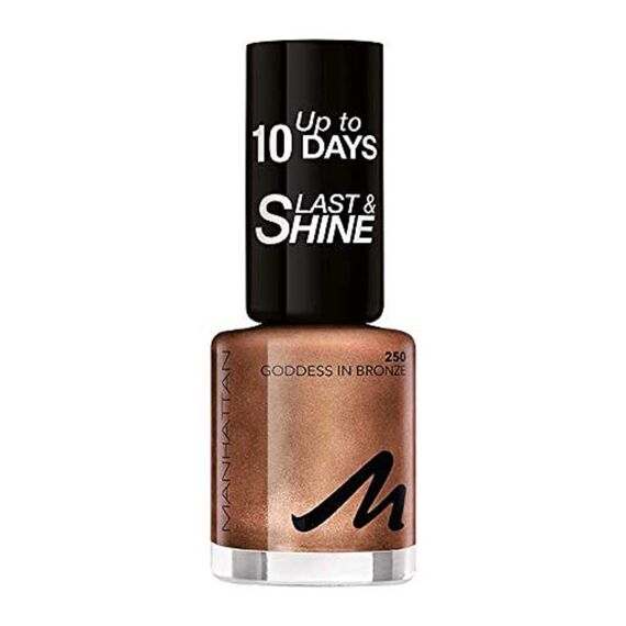Manhattan Last und Shine Nagellack, Nr.250 Goddes In Bronze, 1er Pack (1 X 8 ml)