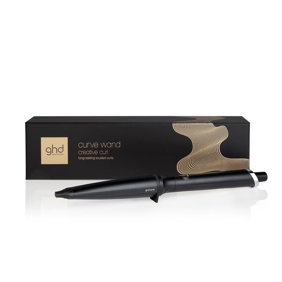 ghd Curve creative curl wand, professioneller Lockenstab ohne Klammer, konisch, Blackone, 15.2 x 3.7 cm