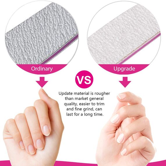 FANDAMEI Nagelfeilen für Gelnägel, Nagelfeile 100/180, Feilen für Gelnägel, Nagelfeilen Set, Nail File, Nagelfeile Gelnägel, für Maniküre & Pediküre, Haustiere, 10 Stücke
