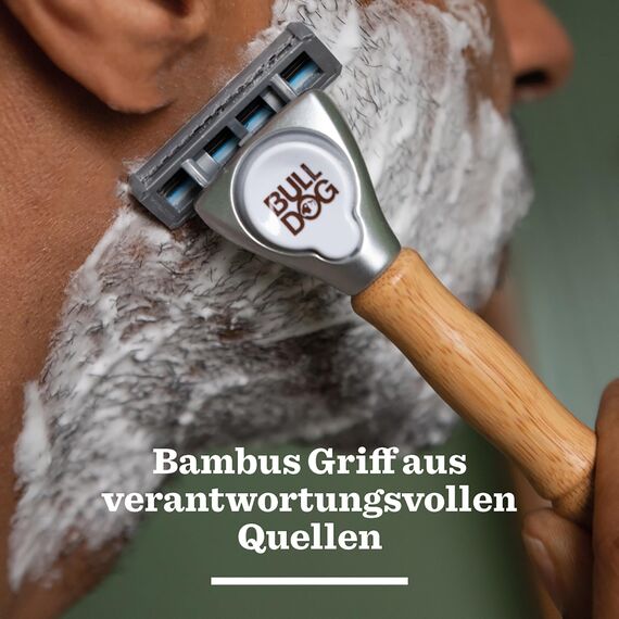 BULLDOG Original Rasierklingen | 5-fach Klinge | 4 Ersatzklingen