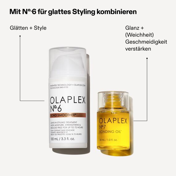 Olaplex No 7 Bonding Haar Öl, Konzentriertes Hochglanzöl, Hitzeschutz, Glättet Und Macht Das Haar Sichtbar Weich, Verleiht Der Farbe Mehr Lebendigkeit, Bis Zu 72 Stunden Frizz-Kontrolle, 30ml