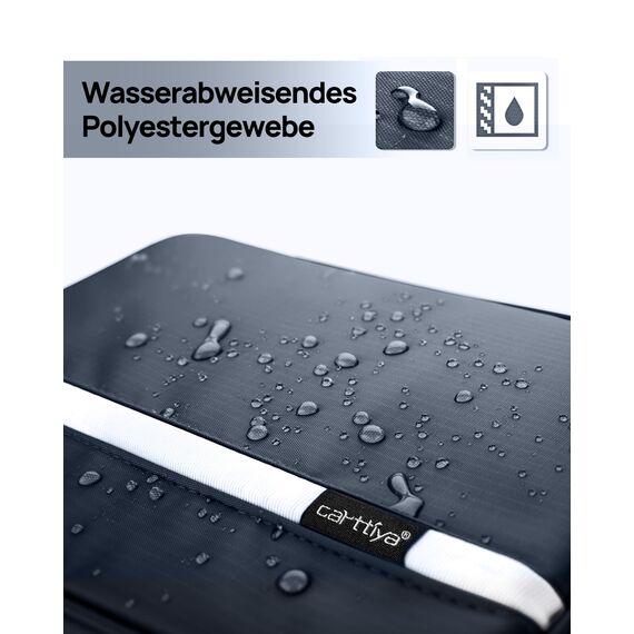 Carttiya Kulturbeutel zum Aufhängen, Kulturbeutel Herren Damen, Kosmetiktasche Groß Waschtasche Reise Waschbeutel Cosmetic Bag Makeup Tasche Kulturtaschen Toilettentasche mit Haken (Dunkelblau)