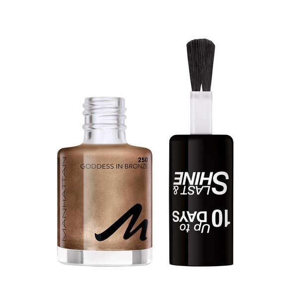 Manhattan Last und Shine Nagellack, Nr.250 Goddes In Bronze, 1er Pack (1 X 8 ml)