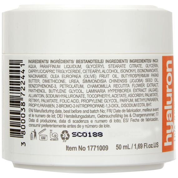 RevitaLAB Hyaluron Anti-Ageing Tages- und Nachtcreme, angereichert mit den Vitaminen A, B3, B5, E, C, Jojoba-Öl und UV-Filtern, für Alter zwischen 40 und 55, 50 ml (Multipack)