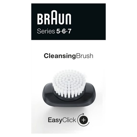 Braun EasyClick Gesichtsreinigungsbürsten-Aufsatz für Rasierer Herren, kompatibel mit Series 5, 6 und 7 Elektrorasierer (Rasierer Modelle ab 2020)
