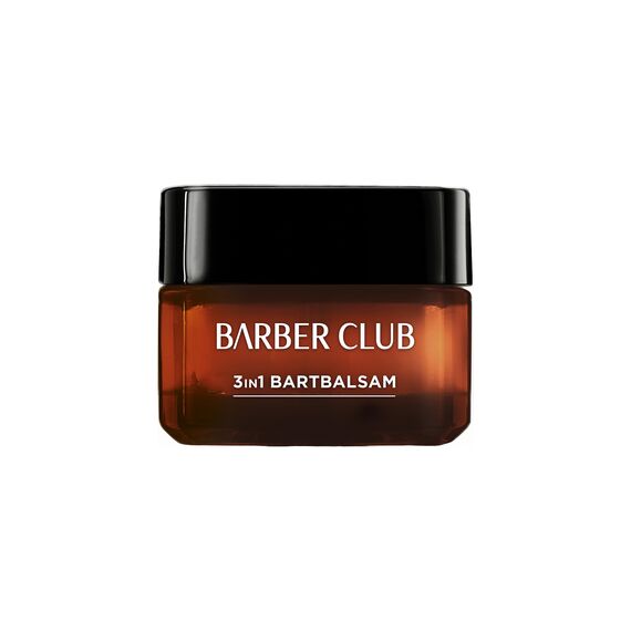 L'Oréal Men Expert Bartbalsam Bart + Haut für Männer, Unterstützung beim gesunden Bartwachstum, Beruhigende Bartpflege für Herren mit holzigem Duft und ätherischem Zedernholzöl, Barber Club, 1 x 50 ml