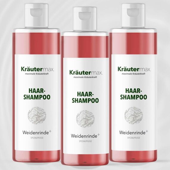 Weidenrinden Shampoo Läuse mit Weidenrinde Extrakt 3 x 250 ml