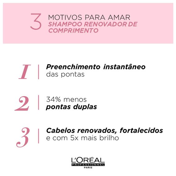 L'Oréal Paris Professionnel Serie Expert Pro Longer Shampoo, Rosa, 500 milliliter