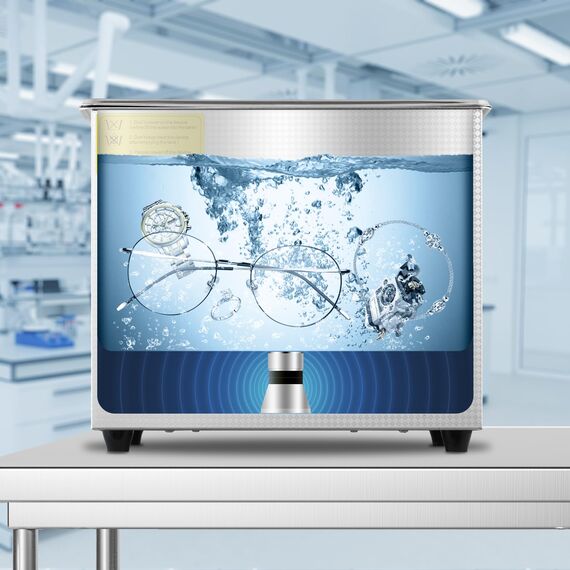 VEVOR Ultraschallreiniger 3L Reiniger ultraschallgerät Ultraschallreinigungsgerät Ultrasonic Cleaner mit Heizung Digital Timer for glasses Jewellery False Teeth Coins