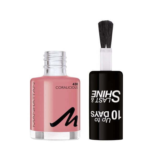 Manhattan Last und Shine Nagellack, Nr.430 Coralicious, 1er Pack (1 X 10 ml)