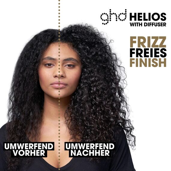 ghd helios Haartrockner, professioneller Haartrockner für Geschwindigkeit und Kontrolle, mit Ionen Technologie, ABS, Weiß, standard