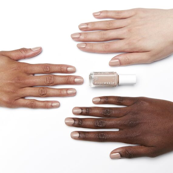 Essie Schnelltrocknender Nagellack „expressie“, Nr. 60 buns up, Nude, Vegane Formel, 10 ml