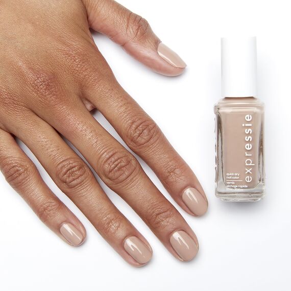 Essie Schnelltrocknender Nagellack „expressie“, Nr. 60 buns up, Nude, Vegane Formel, 10 ml