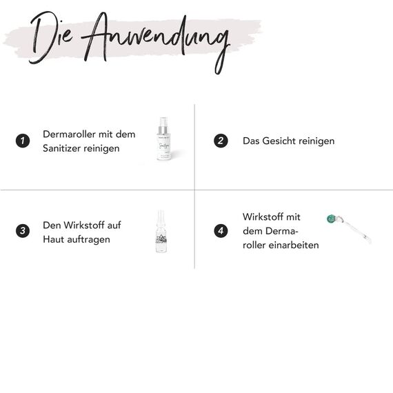 FACES OF FEY Dermaroller - 192 ECHTE NADELN- professionelles Microneedling für zuhause - Nadelroller, Straffung & Modellierung (Pigmentflecken Set)