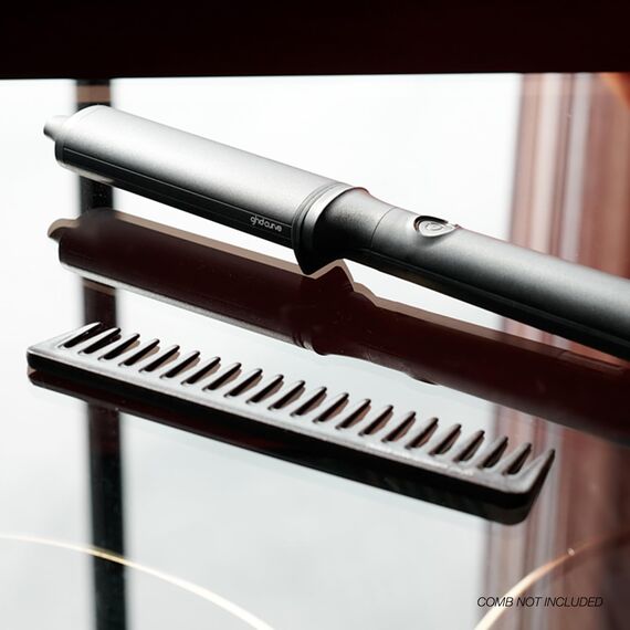 ghd curve classic wave wand Lockenstab: Ideal für glamouröse oder lässige Wellen, ovale Form, 35-26mm Stab, für alle Haartypen, glänzendes Haar, frizz-freie Ergebnisse, ohne extreme Hitzeschäden