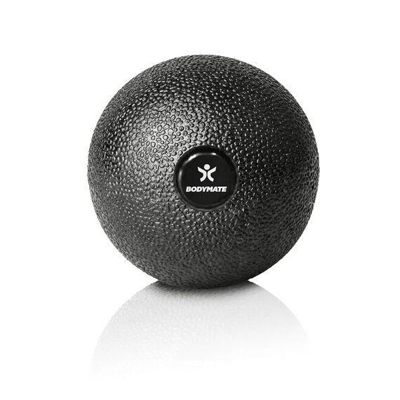 BODYMATE SET aus Faszien-Ball (Durchmesser 8CM) und Faszien-DUO-Ball (8x16cm) Schwarz, Selbstmassage-Ball für Faszientraining