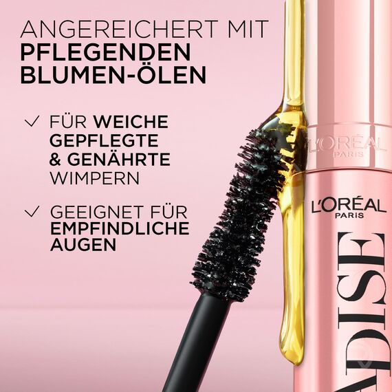 L'Oréal Paris Mascara, Schwarze Wimperntusche für Länge und Volumen, Lash Paradise, Schwarz, 6.4 ml