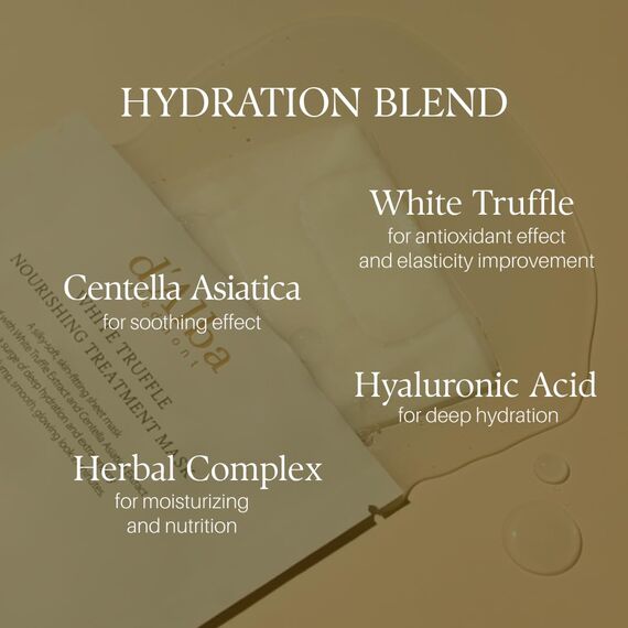 d'Alba | Italian weiß Truffle Nourishing Treatment Mask 5 Stück, pflegende Gesichtsmaske für die Nacht