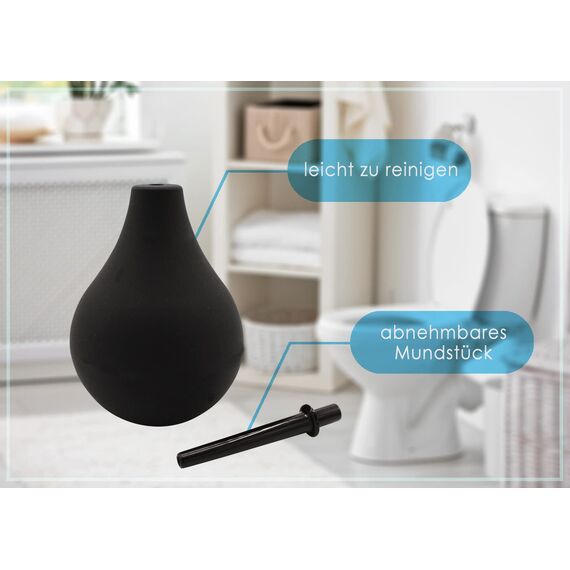 Po-Dusche & Intimdusche 225 ml – Sanfte hygienische Reinigung mit warmem Wasser – Mobile Intimpflege aus medizinischem Silikon, BPA-frei, für Frauen & Männer