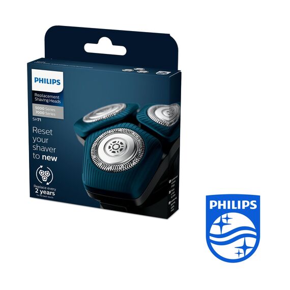 Philips Ersatzscherkopf für elektrische Rasierer der Series 7000 & 5000 (Modell SH71/50), Rostfreier Edelstahl