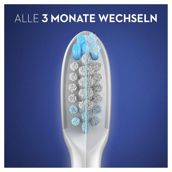 Oral-B Pulsonic Clean Aufsteckbürsten — ORIGINAL Zahnbürstenaufsatz für Oral-B Schallzahnbürste — Ersatzbürsten, Bürstenköpfe für Elektrische Zahnbürste für eine Gründliche Reinigung — Weiß, 2 Stück