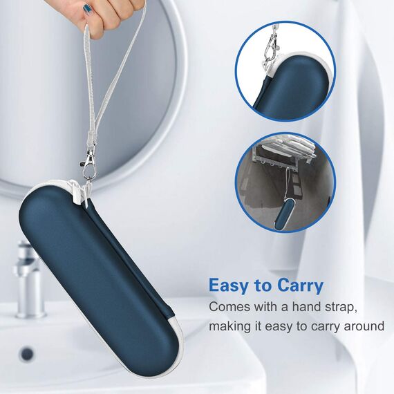 ProCase Elektrische Zahnbürste Etui für Oral B/Oral-B Pro/Oral-B iO Series/Philips Sonicare Electric Toothbrush Hülle Oral B Reiseetui Elektrischer Zahnbürstenhalter Travel Case -Navy