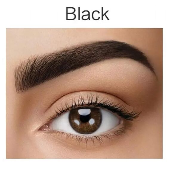 DEMURE Augenbrauenfarbe Set mit Entwickler, 15+ Anwendungen - 30 ml, Brow Tint, Dye mit Arganöl und Rizinusöl, Augenbrauen Färbeset bis zu 4 Wochen Halt (1.0 Schwarz)