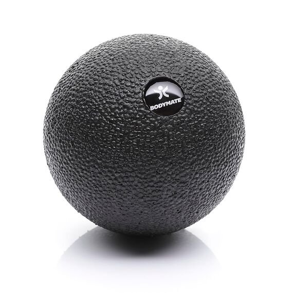 BODYMATE SET aus Faszien-Ball (Durchmesser 8CM) und Faszien-DUO-Ball (8x16cm) Schwarz, Selbstmassage-Ball für Faszientraining