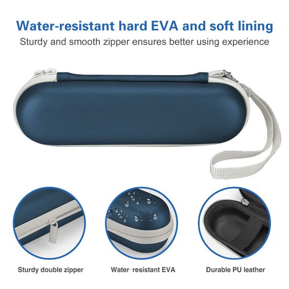 ProCase Elektrische Zahnbürste Etui für Oral B/Oral-B Pro/Oral-B iO Series/Philips Sonicare Electric Toothbrush Hülle Oral B Reiseetui Elektrischer Zahnbürstenhalter Travel Case -Navy