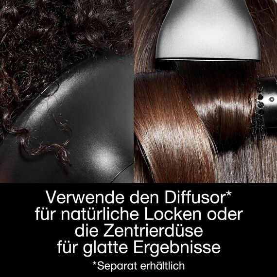 ghd helios Haartrockner, professioneller Haartrockner mit bürstenlosem Motor und Ionen Technologie, schwarz