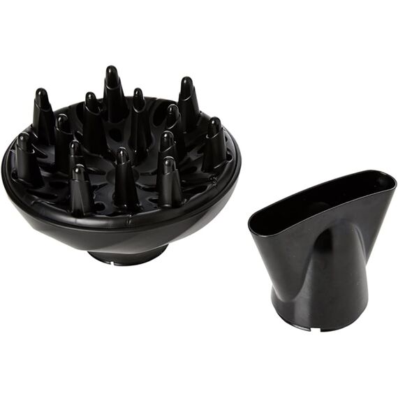 Remington Haartrockner Ionen [leicht, Diffusor & Stylingdüse] schwarz (2200W, Keramik-Ionen: schonendes Styling & gleichmäßige Wärmeverteilung, 3 Heiz- & 2 separate Gebläsestufen + Abkühlstufe) D3198