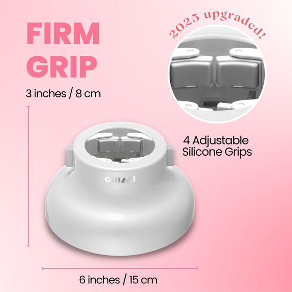 GIHALI Haar Diffusor "Super Stabil" 4,4–6,6 cm für lockiges und welliges Haar, Universalaufsatz für Haartrockner, Diffuser Haare Locken (Lavanda)