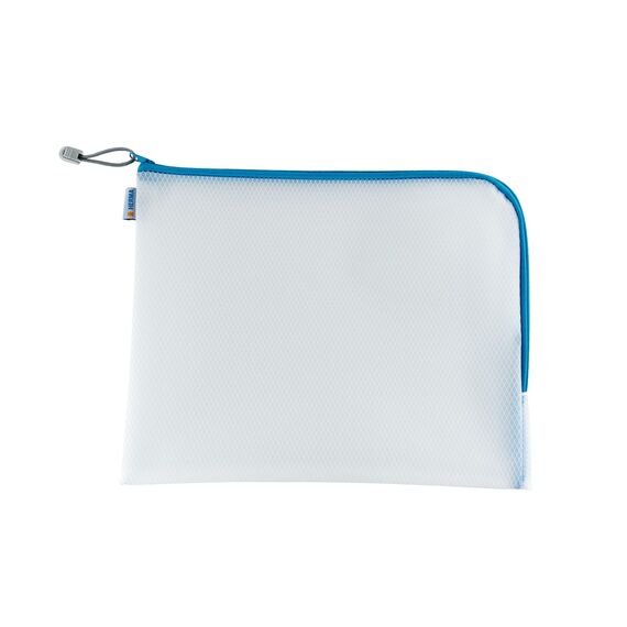 HERMA Dokumententasche A4 mit Reißverschluss Set, 10 Stück, große wasserdichte Reißverschlusstasche, verschließbare Dokumentenmappe aus Kunstoff mit Zipper, halb-transparent, 36 x 28 cm
