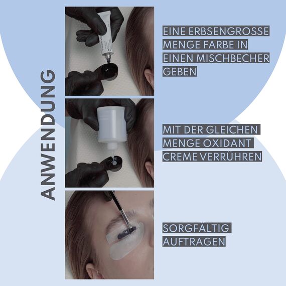 Augenmanufaktur Oxidant 3% Creme – Beauty Creme-Entwickler für Augenmanufaktur Augenbrauen und Wimpernfarben permanent 100ml Lotion 150 Anwendungen
