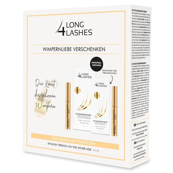 Long4Lashes FX5 - Doppelt POWER Wimpernserum | New Formula | VEGAN | Eyelash Serum 3ml+3ml Sparset | atemberaubendes Wunderserum im Doppelpack